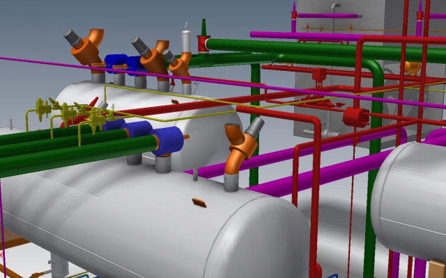 Cool & Energy Consult tekent i.s.m. 3D drawing&management een industriële machinekamer!